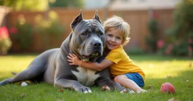 American Bullies safe around children
